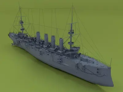HMS Powerful Class 3D model