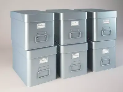 Archive Boxes Free 3D model