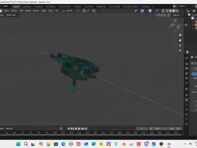 Aether Voyager Low-poly 3D model