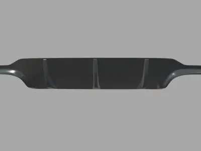 Rear Bumper Low-poly 3D model