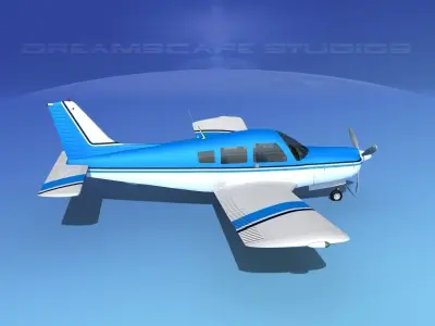 Piper Turbo Arrow 240 V16 3D model