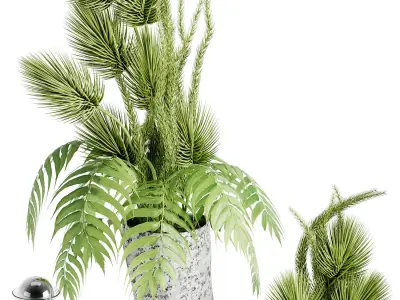  Decorative Set 07 Low-poly 3D model