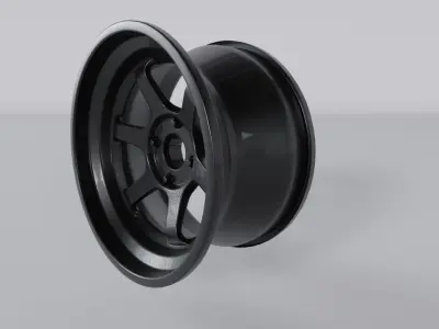 FREE RIM VOLK TE37 Car Free 3D model