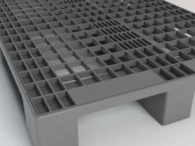 Plastic Delivery Pallet 3D model