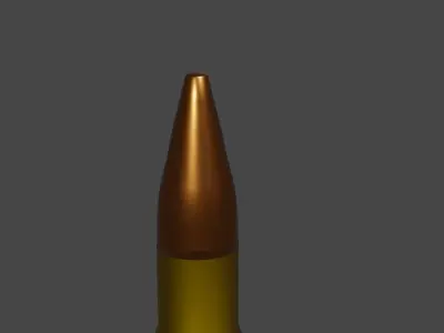 300 winchester magnum bullet Free low-poly 3D model