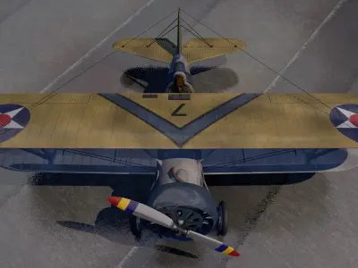 Boeing F4B  -  P-12 3D model