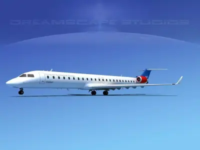 Bombardier CRJ900 SAS 3D model