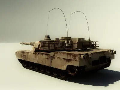Abrams M1 Tank 3D model