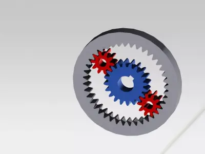 Satellite gear Free 3D model