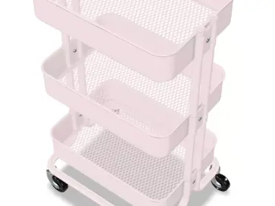 IKEA RASKOG Pink utility trolley Free 3D model
