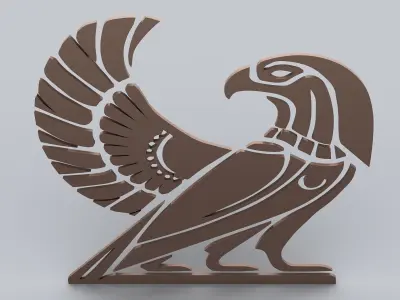 Egyptian Symbols - 056 - Topology Low-poly 3D model