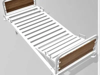 Hospital bed Free 3D print model
