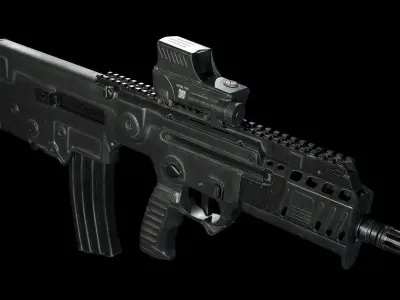 IWI Tavor X95 Low-poly 3D model