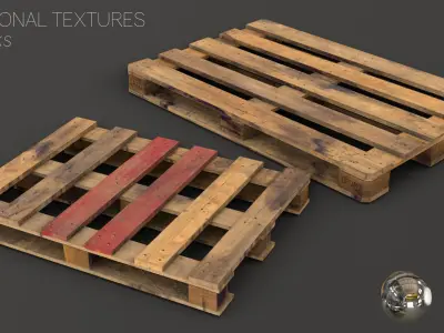 Euro Pallets Assets 01 Low-poly 3D model