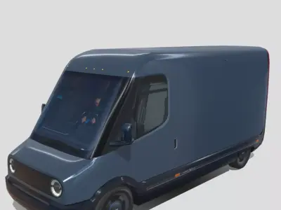 EDV 500 electric stepvan Low-poly 3D model