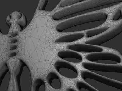 Pendant Butterfly Free 3D print model