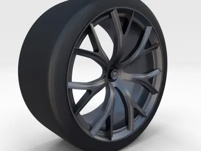 Tesla Roadster Rim 3D model