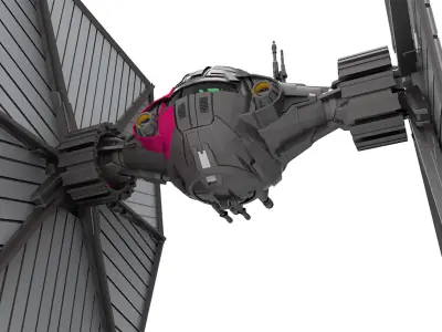 First Order TIE Low-poly 3D model