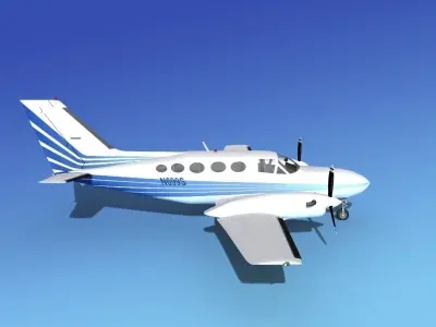 Cessna 425 Conquest I V06 3D model
