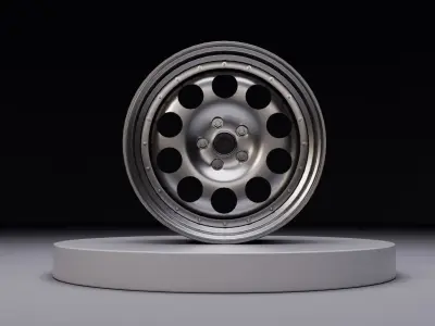 L10 wheel Low-poly 3D model