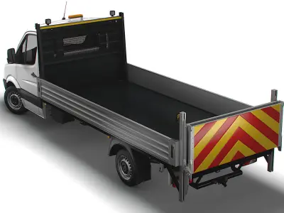 Dodge Sprinter Dropside Tail Lift 2009 3D model