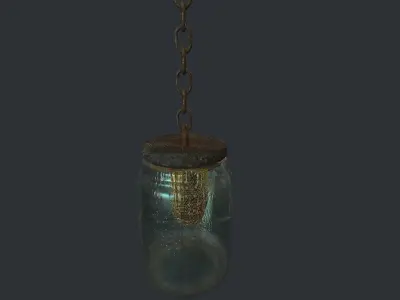 Bees Jar Animated 3 Low-poly 3D model