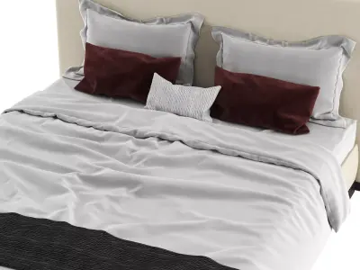 Bed Maxalto Bauci Free 3D model