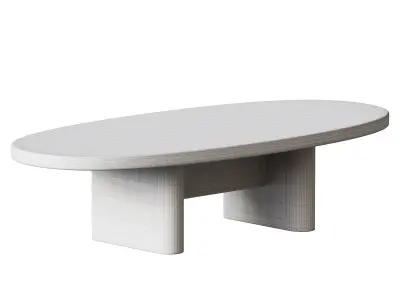 Wooden Coffee Table Fishes Series 18 by Joel Escalona 3D model