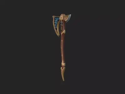 axe 3D Model 012 Low-poly 3D model