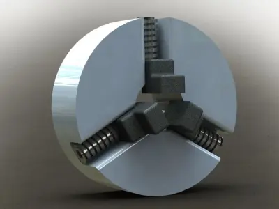 3 Jaw independent Chuck Free 3D model
