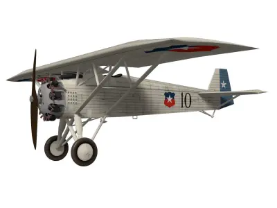 Vickers Type 121 Wibault Scout 3D model