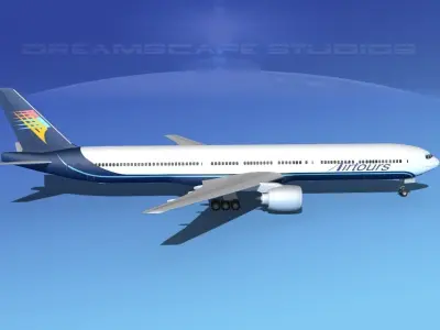 Boeing 777-300 MP Air Tours 3D model