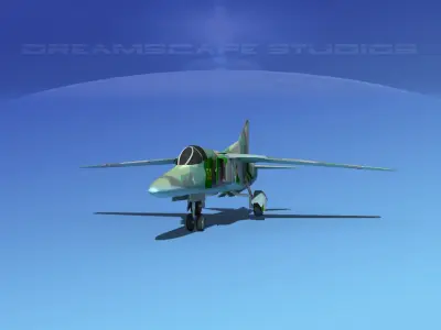 Mig-27 Flogger LP Poland Low-poly 3D model