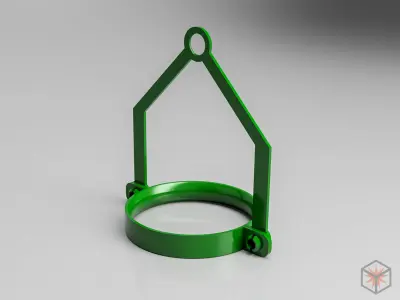 Bird Feeder with holder for Coca Cola bottle Free 3D print model