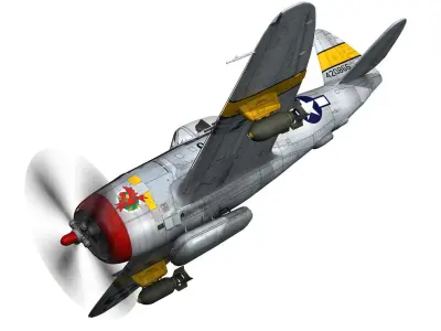 Republic P-47D Thunderbolt - Schmaltzie 3D model