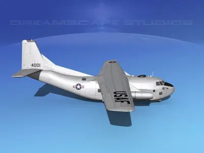 Fairchild C-123A Provider 3D model