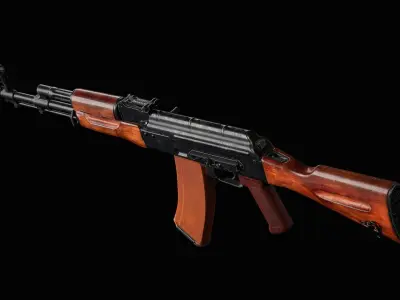 AK - AK74 Low-poly 3D model