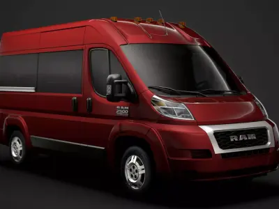 Ram Promaster Window Van 2500 HR 136WB 2020 3D model