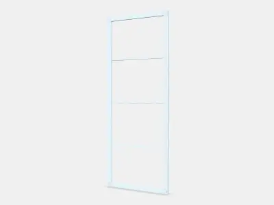 SKYTTA Sliding door frame 3 Low-poly 3D model