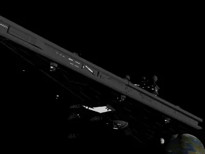 Star Destroyer Low Poly Look 3D model