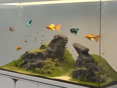 fish tank 3D model