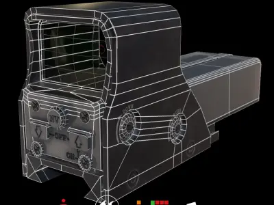 HIE Game Ready Scope 552 D180611 Low-poly 3D model
