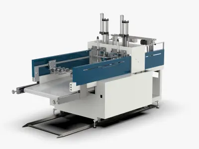 Automatic Plastic T-shirt Bag Making Machine 3D model