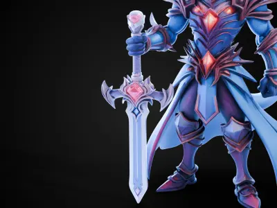 Stylized Sword - Dragonsoul Edge Radiantfang - Game Ready 3D model