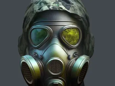 Helmet 3d model military combat Military Low-poly Low-poly 3D model 97