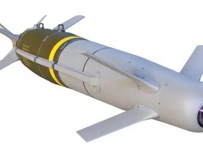 SPICE-2000 Guided Bomb Low-poly 3D model