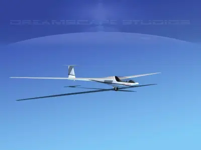 Glaser Dirks DG-200 15-metre Sailplane V07 3D model