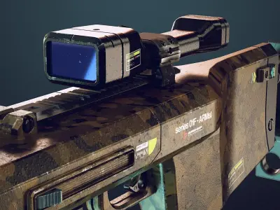 Sniper Rifle - Sci-Fi Concept 3D model