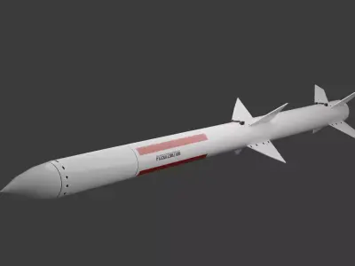 PL-12 Air to Air Missile Low-poly 3D model