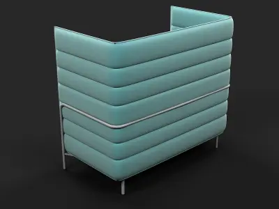 Vitra Alcove Chair 3D model